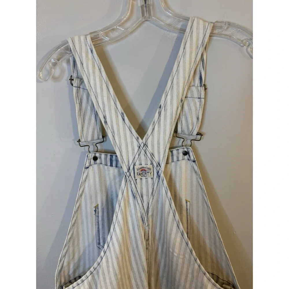 FAHERTY‎ Blue Railroad Stripe Skirtall S Jumper
